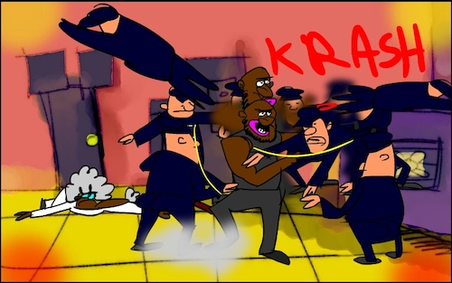 Cartoon: THE BAD NEWS BROWN 10 (medium) by sal tagged cartoon