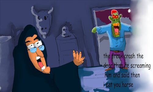 Cartoon: THE CURSED MAN story (medium) by sal tagged cartoon,the,cursed,man