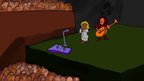 Cartoon: THE PARTYS SONG (medium) by sal tagged cartoon,animatic