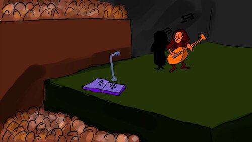 Cartoon: THE SONG PARTY (medium) by sal tagged cartoon,animatic