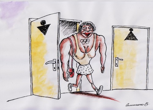 Cartoon: Toilette (medium) by Siminoga Vadim tagged sport,dope,toilettenfigur,essen