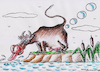 Cartoon: bubbles (small) by Siminoga Vadim tagged ecology,animals,global,warming,gas