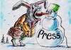 Cartoon: Press (small) by Siminoga Vadim tagged censorship,press,corruption,elections,power