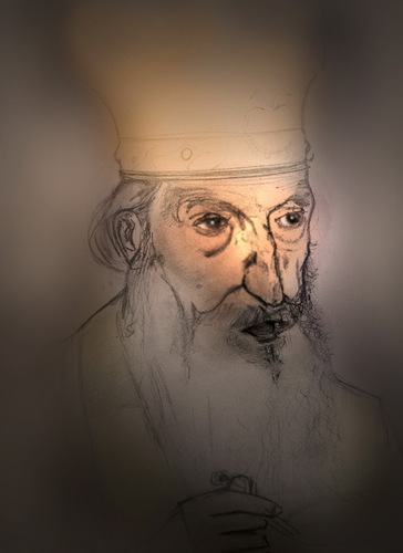 Cartoon: Patriarch Pavle of Serbia (medium) by sanakym tagged orthodox,serbia,paul,pavle,church