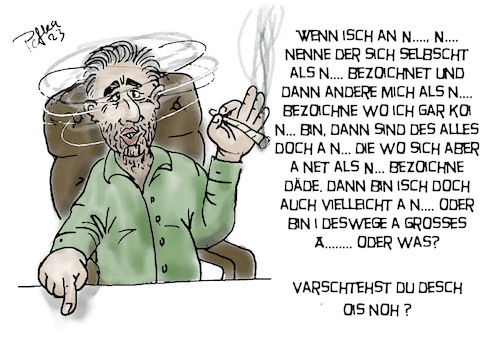 Cartoon: AUS-Zeit (medium) by pefka tagged auszeit,urlaubsreif,häh,gehts,noch,boris,palmer,grünen,austritt