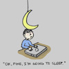Cartoon: Bedtime (small) by erikwiedenmann tagged technology,laptop,addiction,late,night,good