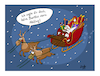 Cartoon: Weihnachtsglück (small) by Painter tagged weihnachten,weihnachtsmann,shit,burritos,mexikanisch,kacke,schlitten,geschenke,schnee,wind,nacht,flug,fliegen,rentier