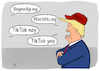 Cartoon: Täglich Gegenteiltag (small) by Gabi Horvath tagged trump,hinrichtung,begnadigung,usa,tiktok,erlauben,verbieten