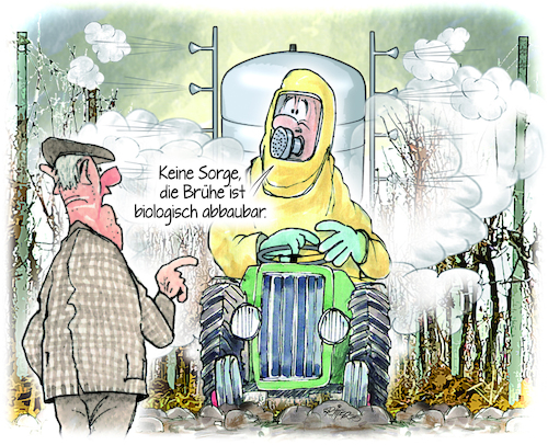 Cartoon: Biologischer Weinbau (medium) by Ritter-Cartoons tagged biologischer,weinbau,biologischer,weinbau