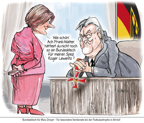 Cartoon: Bundesblech (medium) by Ritter-Cartoons tagged bundesblech,für,malu,dreyer