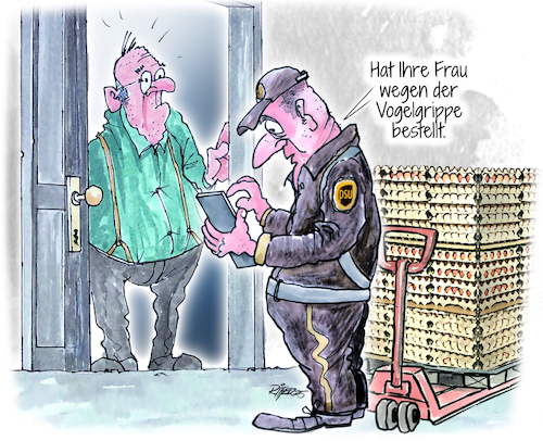 Eiervorrat Vogelgrippe (medium) Cartoon: Eiervorrat Vogelgrippe (medium) by Ritter-Cartoons tagged eiervorrat,vogelgrippe,ritter,cartoons,pressekarikatur,berthold,karikatur,pressezeichnung,eiervorrat,vogelgrippe,ritter,cartoons,pressekarikatur,berthold,karikatur,pressezeichnung