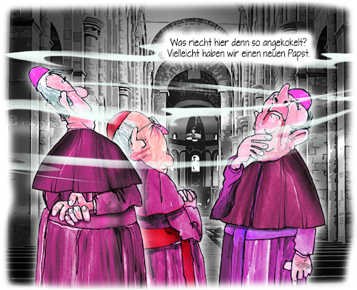 Cartoon: Papstwahl (medium) by Ritter-Cartoons tagged papstwahl,papstwahl