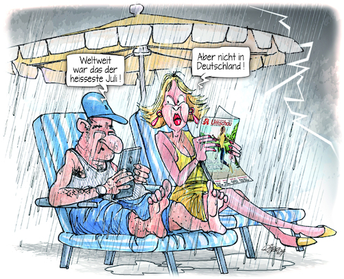 Cartoon: Sommer 2024 (medium) by Ritter-Cartoons tagged wetter,wetter