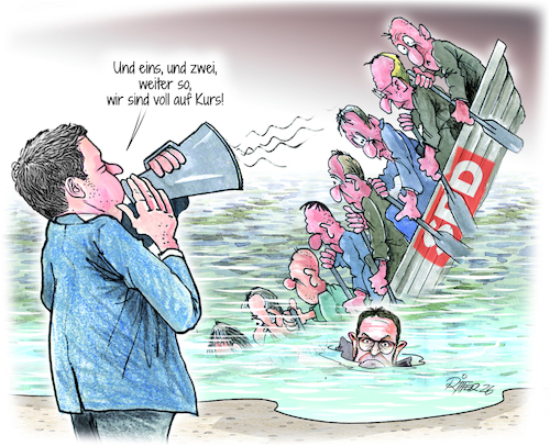 Cartoon: SPD Wahldesaster (medium) by Ritter-Cartoons tagged spd,wahldesaster,presse,karikaturen,von,berthold,ritter,cartoons,spd,wahldesaster,presse,karikaturen,von,berthold,ritter,cartoons