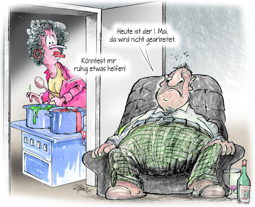 Cartoon: Tag der Arbeit (medium) by Ritter-Cartoons tagged tag,der,arbeit,feiertag,tag,der,arbeit,feiertag