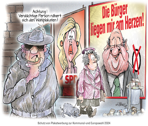 Cartoon: Wahlkampf (medium) by Ritter-Cartoons tagged wahlkampf