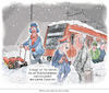 Cartoon: Bahn (small) by Ritter-Cartoons tagged winterwetter