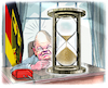 Cartoon: Die Uhr rieselt (small) by Ritter-Cartoons tagged olaf,scholz,zeit,ist,abgelaufen