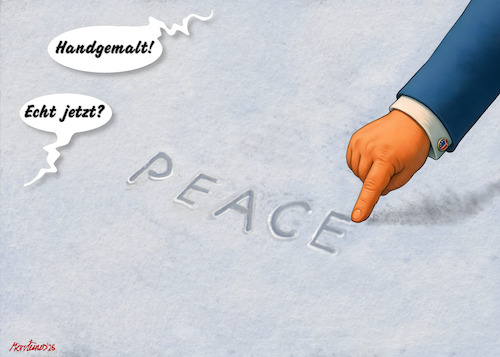 Cartoon: Written in snow III (medium) by MorituruS tagged kriege,beendet,friedensnobelpreis,waffenstillstand,brüchig,hamas,israel,preisträgerin,maria,machado,us,präsident,donald,trump,grönland,zukunft,übernahme,annexion,usa,nato,stützpunkte,drohung,intervention,völkerrecht,rohstoffe,seltene,erden,arktis,ölreserven,europa,königreich,dänemark,kauf,insel,erwerb,abkommen,sicherheit,gewährleistung,nuuk,kopenhagen,ministerpräsidentin,mette,frederiksen,könig,frederik,deal,oppositionsführerin,nobelpreis,medaille,nobelkomitee,oslo,krieg,frieden,militär,demokratie,autokratie,diktatur,cartoon,karikatur,moriturus