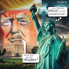 Cartoon: Grab her by the freedom 2 (small) by MorituruS tagged donald,trump,us,wahl,comeback,election,stop,the,steal,stolen,gewitter,sturm,aufs,kapitol,capitol,statue,of,lady,liberty,grab,her,by,freedom,karikatur,cartoon,moriturus