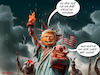 Cartoon: Trumpkings vierte Amtszeit (small) by MorituruS tagged us,präsident,donald,trump,usa,könig,lady,liberty,projekt,2025,truth,social,faschismus,royal,humour,no,kings,städte,dritte,amtszeit,2028,militär,autokratie,demokratie,verfassung,erneute,kandidatur,diktator,cartoon,karikatur,moriturus