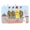 Cartoon: Schweizer Garde (small) by F L O tagged papst,vatikan,schweizergarde,ronald,mcdonalds,clown,petersdom,rom,spalier