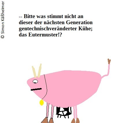 Cartoon: GENial oder nicht!? (medium) by Flymon tagged gentechnik,kuh