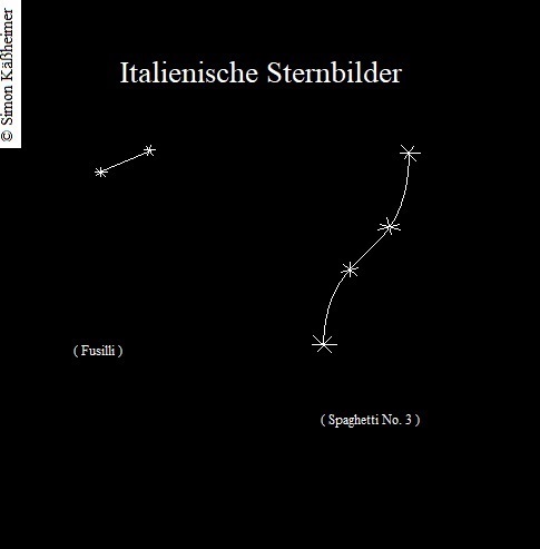 Cartoon: Sternbilder al Italia Firmamenta (medium) by Flymon tagged sternbilder