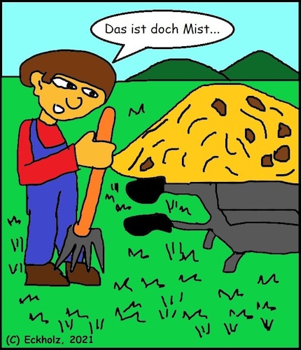 Cartoon: Das ist doch Mist... (medium) by Sven1978 tagged mist,bauer,landwirt,dung,dünger,landwirtschaft,landleben,bauernhof