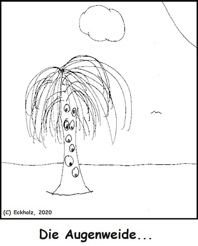 Cartoon: Die Augenweide... (medium) by Sven1978 tagged weide,augen,augenweide