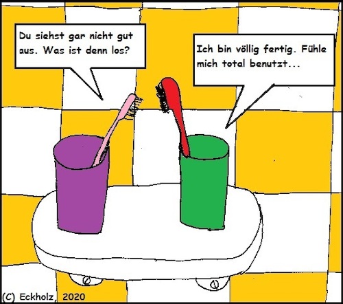 Cartoon: Fertig... (medium) by Sven1978 tagged zahnbürsten