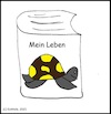 Cartoon: Mein Leben... (small) by Sven1978 tagged schildkröte,buch,biografie