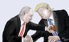 Cartoon: Männerfreundschaft??? (small) by SchmidtFineArt tagged trump putin art ukraine krieg karikatur gesellschaft deutschland usa russland humor eu demokratie kriese frieden parteien politik cartoon illustration comic wirtschaft world wahlen präsident