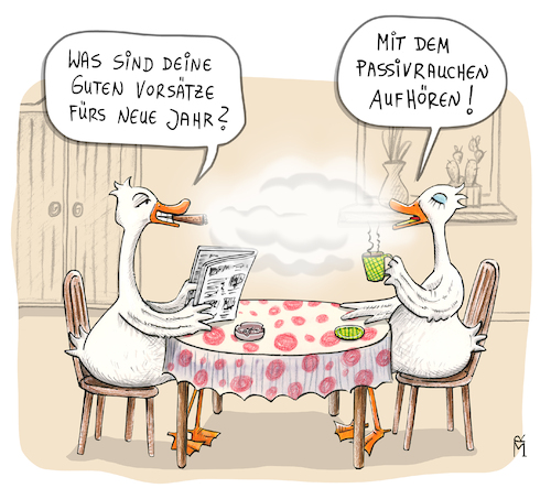 Cartoon: Passivrauchen (medium) by Rebecca-Meyer tagged passivrauchen,gänse,am,küchentisch,zigarre,rauchen,abhängigkeit,zeitunglesen,kaffeetrinken,beziehung,zum,abgewöhnen,passivrauchen,gänse,am,küchentisch,zigarre,rauchen,abhängigkeit,zeitunglesen,kaffeetrinken,beziehung,zum,abgewöhnen