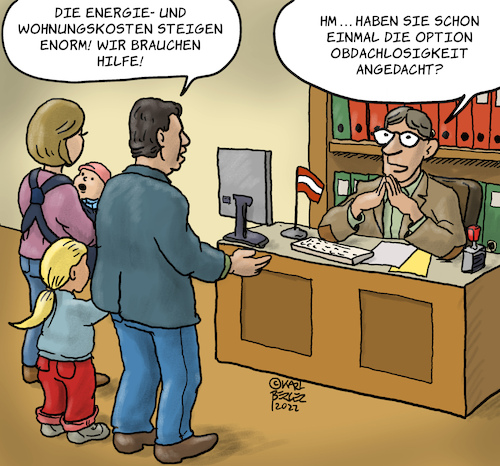 Cartoon: Die Option (medium) by Karl Berger tagged inflation,miete,obdachlosigkeit,sozialpolitik,inflation,miete,obdachlosigkeit,sozialpolitik