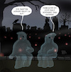 Cartoon: Allerseelen (small) by Karl Berger tagged friedhof,geister,rüstung,tod,krieg