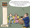 Cartoon: Auf Sand gebaut (small) by Karl Berger tagged rente,drittesäule,pension,umlageverfahren,kapitaldeckung,gegenreform