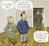 Cartoon: Mietwahnsinn (small) by Karl Berger tagged wohnen,mieten,befristungen,mietwucher