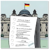 Cartoon: Stimmenfang (small) by A Human tagged demokratie,wahlen,bundestagswahl,politik,cdu,spd,grüne,afd,bsw,fdp,linke,stimmzettel,wahlzettel,briefwahl,deutschland