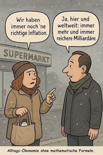 Cartoon: Inflation (medium) by ArtyFicial tagged inflation,vermögen,aktiva,kurse,börsen,aktien,derivate,immobilien,kryptowährungen,crypto,assets,assetklassen,bitcoin,tether,gold,silber