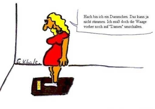 Cartoon: Gewichtskontrolle... (medium) by SMK tagged waage,mädchen,frau,übergewicht,gesundheit,adipositas,fettleibigkeit,gesellschaft,ernährung