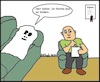 Cartoon: Angst... (small) by SMK tagged geist,therapeut,angst,kinder,paranoia