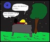 Cartoon: Vollmond... (small) by SMK tagged blau,vollmond,mond,nacht,nachtwanderung,liebe,mann,frau,romantik,nachtspaziergang,universum,alkohol