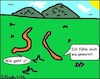 Cartoon: Wie gehts? (small) by Hoschie tagged befinden,gesundheit,tiere,würmer,natur,gewurmt,wurmig