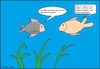 Cartoon: Anti-Schuppen-Shampoo... (small) by Honk1978 tagged fische,tümpel,antischuppenshampoo