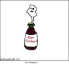 Cartoon: Der Weingeist... (small) by Kritzeltonne tagged weingeist,wein,geist,alkohol,traube,sprache,sucht,drogen,rausch,allegorie