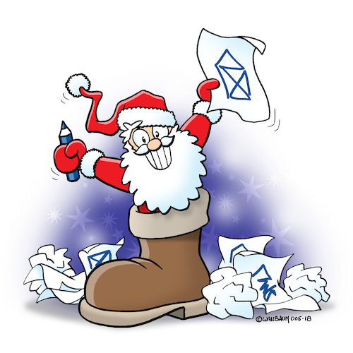 Cartoon: Happy Nikolaus (medium) by Rovey tagged nikolaus,stiefel,das,haus,vom,zeichnen,papier,verschwendung,nikolaus,stiefel,das,haus,vom,zeichnen,papier,verschwendung