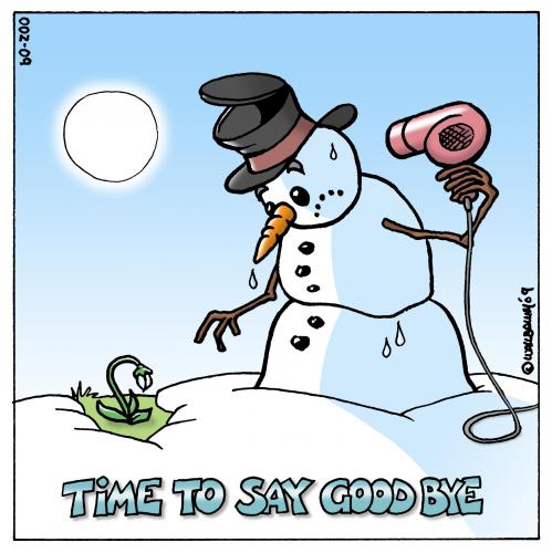 Cartoon: time to say good by (medium) by Rovey tagged snowman,schneemann,winter,frühling,spring,blume,schneeglöckchen,flower,fön,hairdryer,sonne,sun,schmelzen,melting,schneemann,winter,schnee,frühling,jahreszeit,kalt,kälte,warm,hitze,fön,schmelzen,schneeglöckchen,blume,pflanze,abschied,klima,wetter