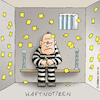 Cartoon: Haftnotizen (small) by Rovey tagged sträfling,gefangenschaft,gefängnis,gefangener,häftling,strafvollzug,haftanstalt,haftnotizen,postit,stickynotes,papierliebe,notizzettel,notizen,schreiben,stift,klebezettel,gelb,verrückt,gestört,langeweile,einsamkeit,cartoon,illustration,handmade,humanmade,zeichnung,handgemacht