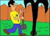 Cartoon: Ohne Worte (small) by Stiftzerbrecher tagged mann,öl,graben,ölgrube,fund,gartenarbeit,fontäne